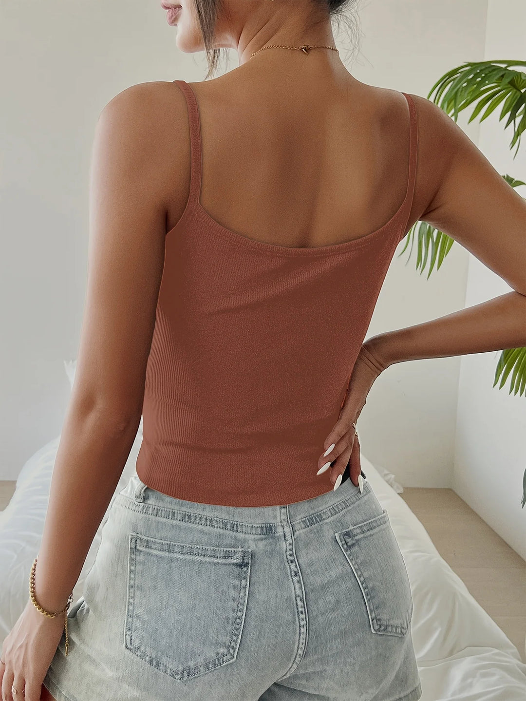 Luxe Knit Corset Top Slim Fit Summer Sleeveless