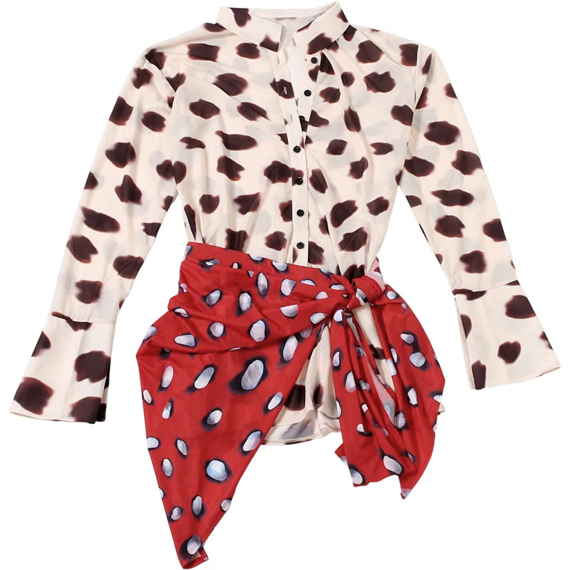 Lovely Polka Dot Ruched Bodycon Dress