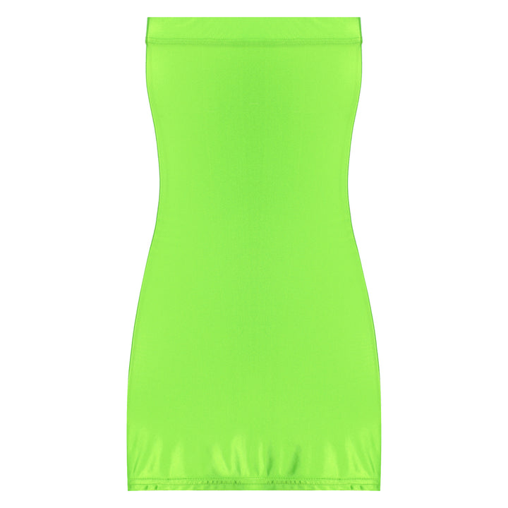 Premier Strapless Nylon Mini Dress Private Contour