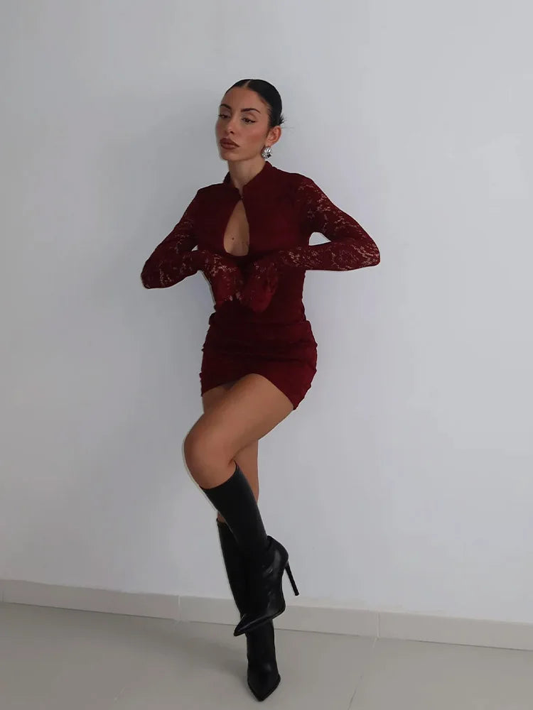 Ahagaga Premium Knit Mini Sheath Dress