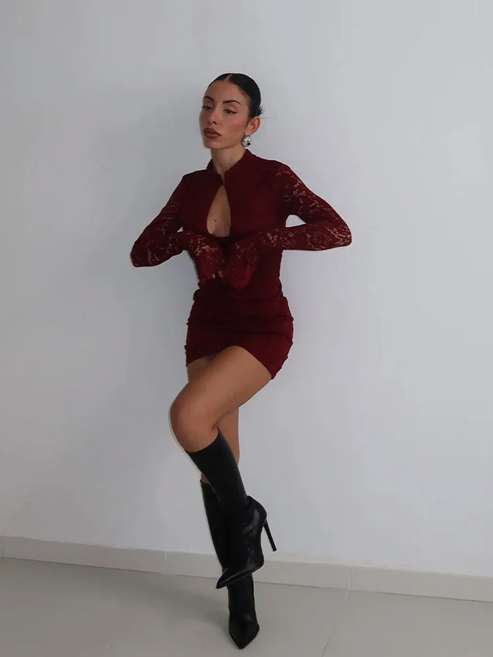 Ahagaga Premium Knit Mini Sheath Dress