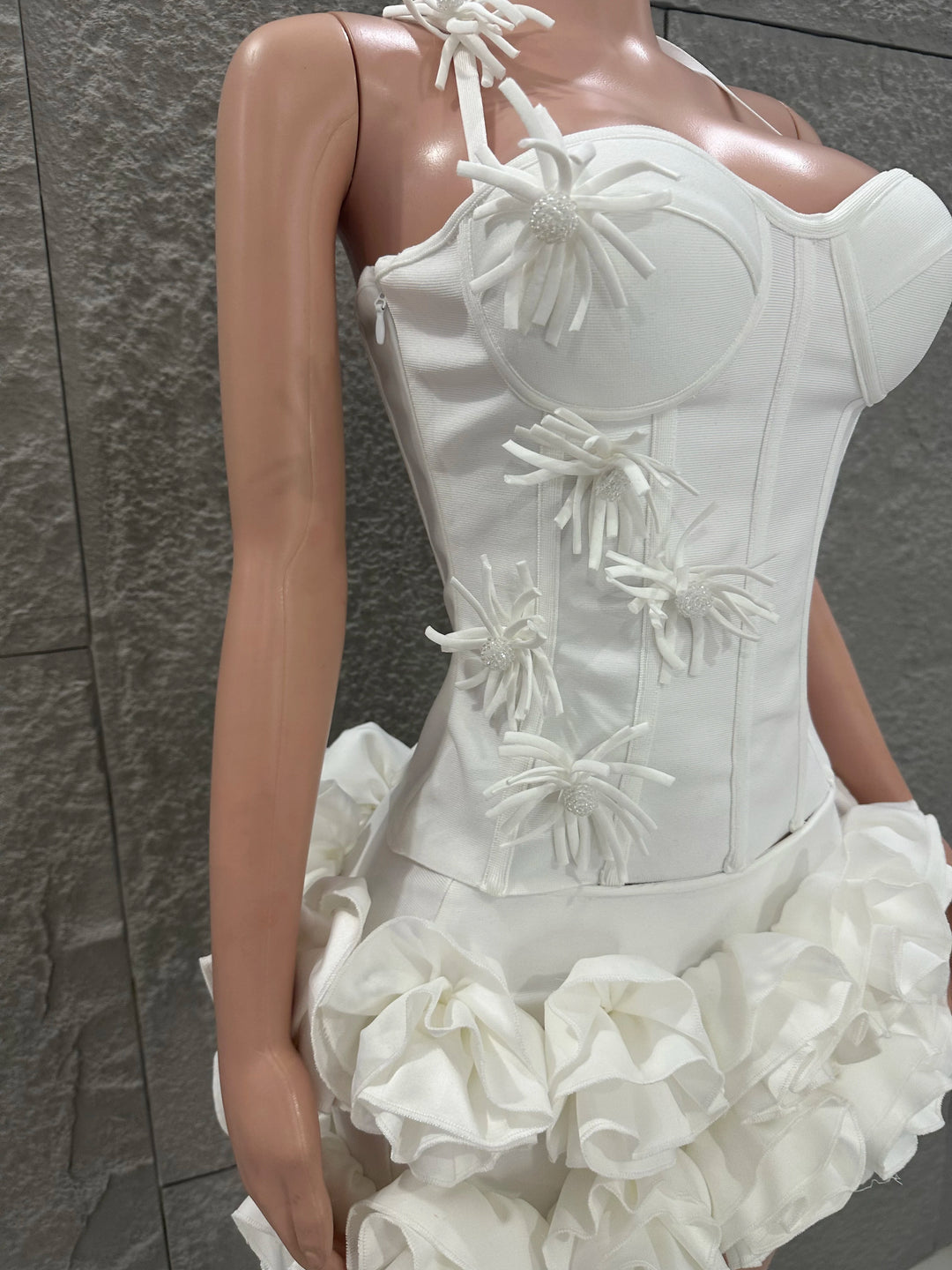 Signature Red Rose Floral Strapless Bandage