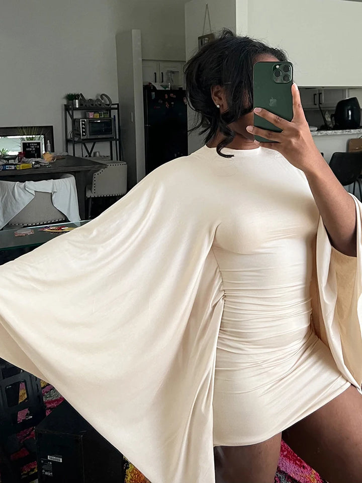 High Stretch Women Batwing Bodysuit Signature O