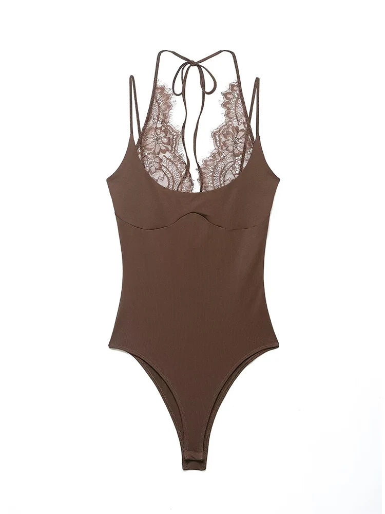 Sexy Slim Lace Bodysuit For Women Ch