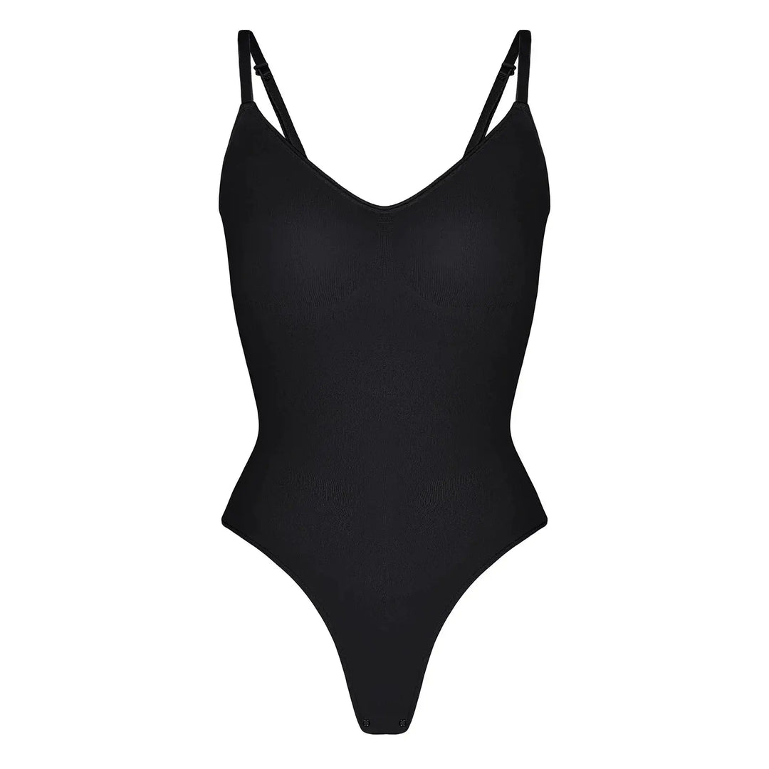 Seamless Thong Bodysuit for Women Slimming Shapewear