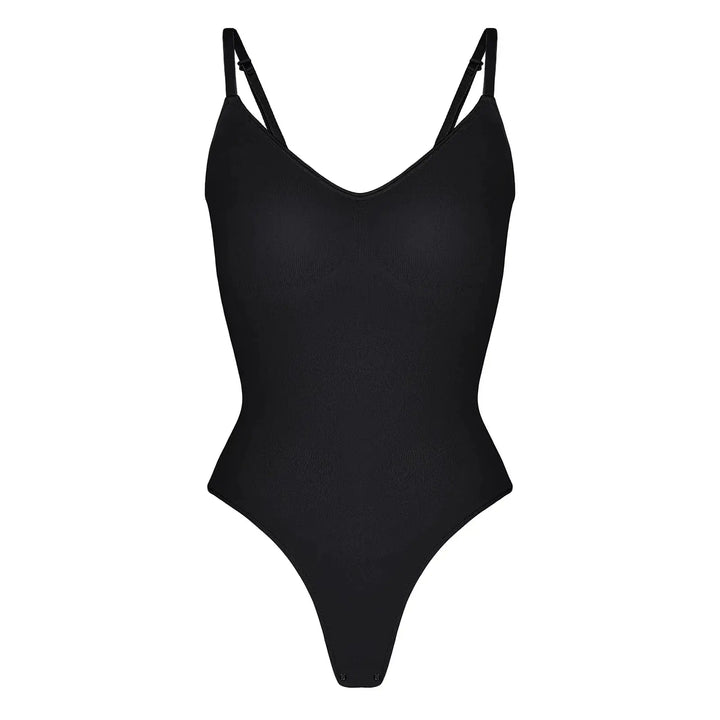 Seamless Thong Bodysuit for Women Slimming Shapewear