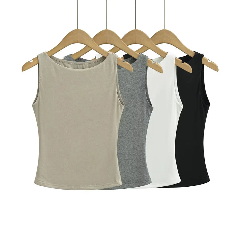 Exquisite Double Layer Slinky Jersey Top