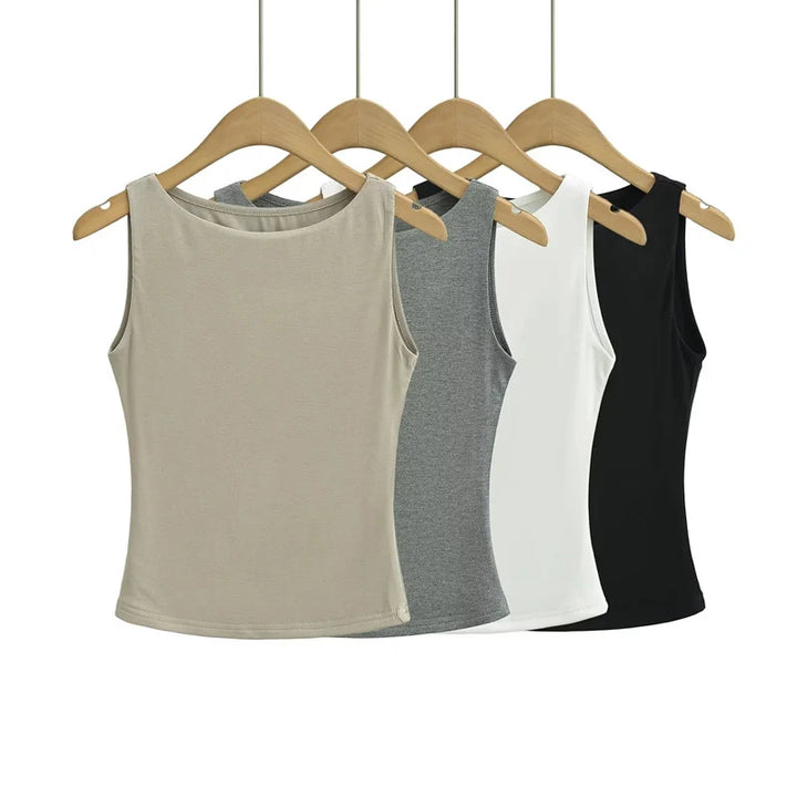 Exquisite Double Layer Slinky Jersey Top