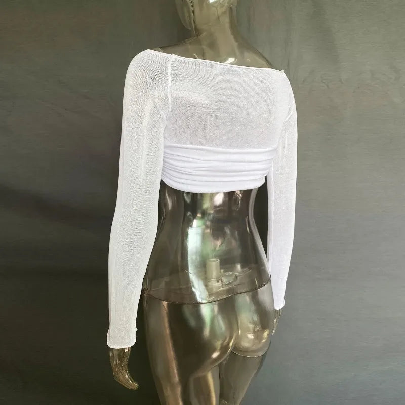 Tornova Mesh Bodysuit With Exquisite Twist Back