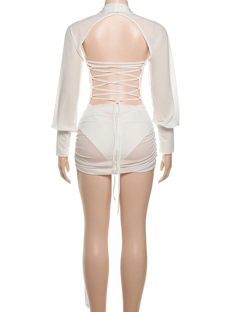 Weird Puss Limited Edition Backless Mini Dress