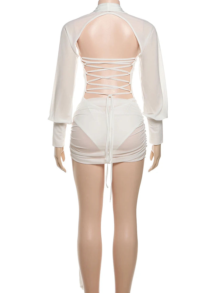 Weird Puss Limited Edition Backless Mini Dress