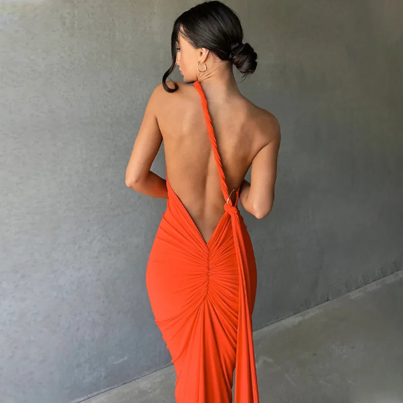 Todoblack Neon Y2K Signature Bodycon Maxi Dress
