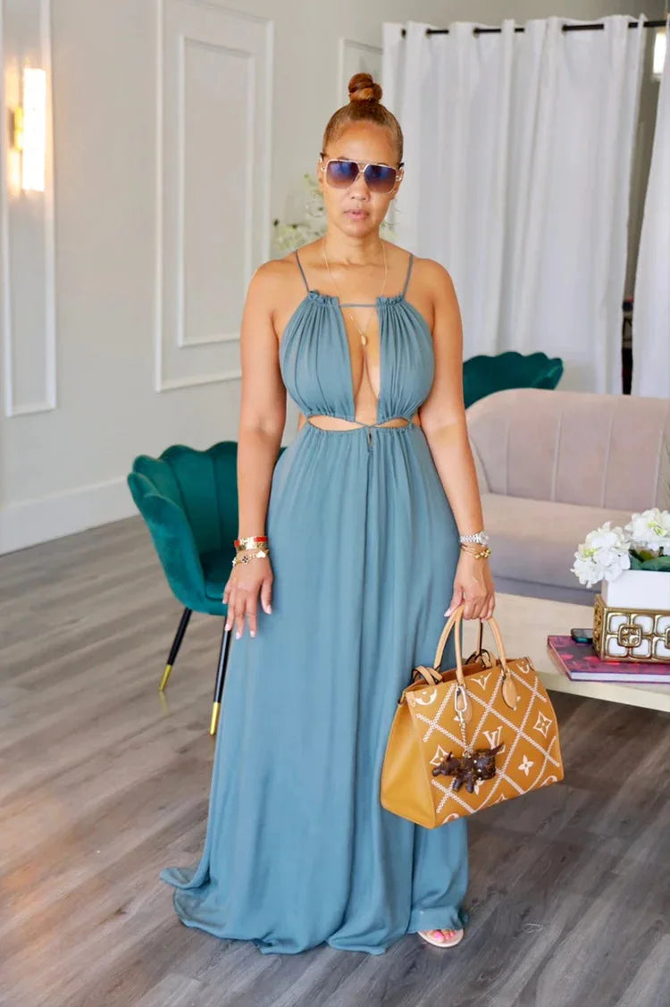 Elegant 2025 Summer Long Dress For Women Club