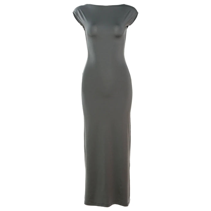 Elegant Backless Bodycon Maxi Dress By Weir