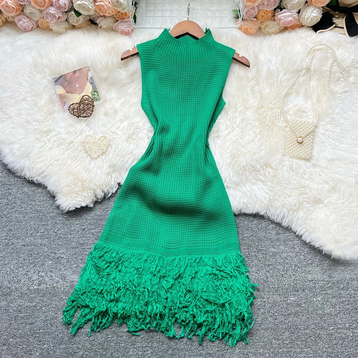 YuooMuoo Openwork Bodycon Sleeveless Party Dress
