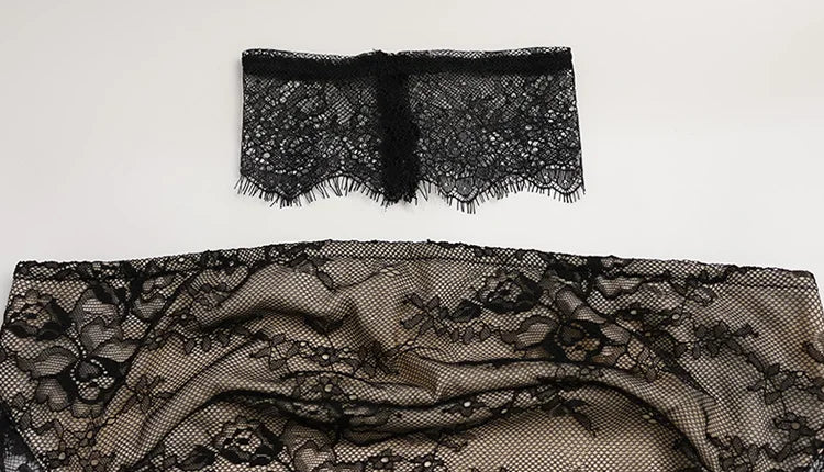 Sophisticated Slim Sheath Lace Strapless Evening