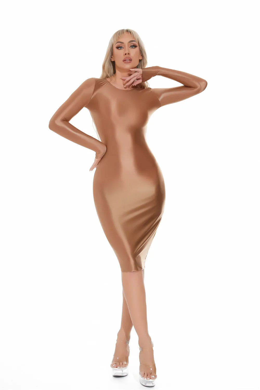 Women Exclusive Sculpted Evening Dress Premium