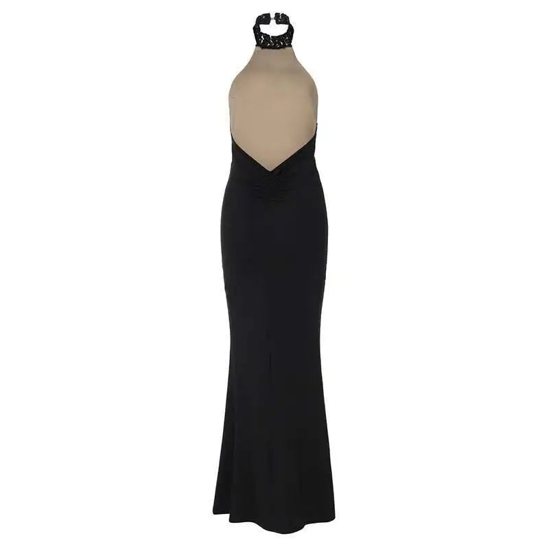 Elegant Black Lace Off Shoulder Evening Gown