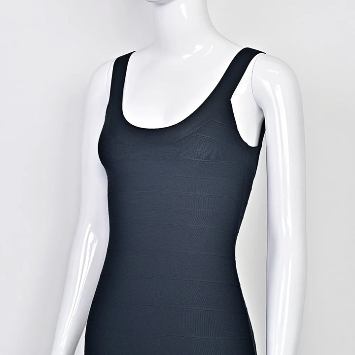 Luxury Pink Ginger Bandage Bodycon Mini Dress
