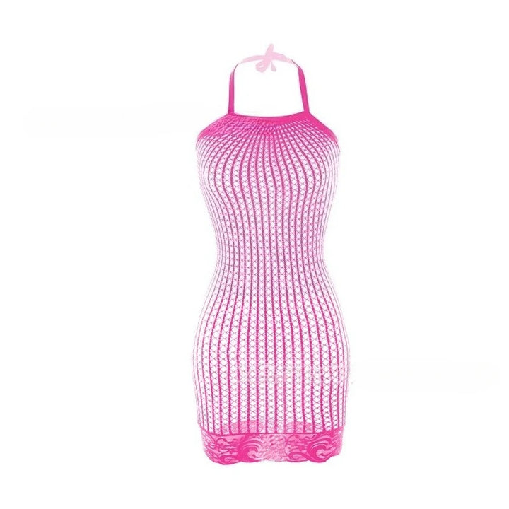 Sexy Fishnet Cover Up Dress Beachwear See Through