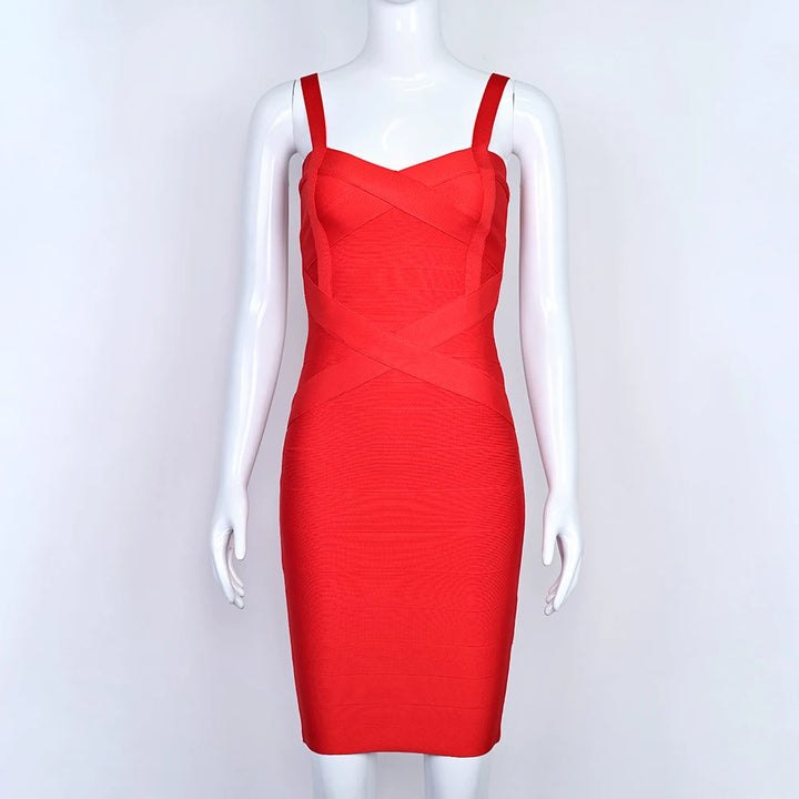 Beaukey Royal Blue Knit Bandage Dress Signature