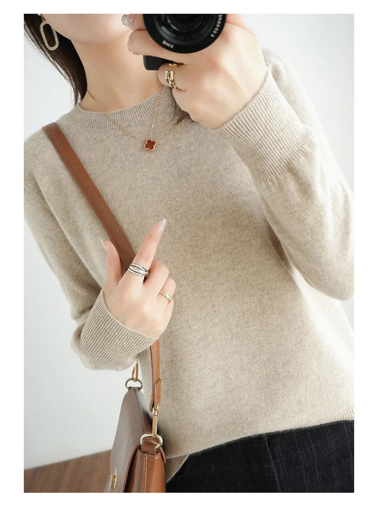 Exclusive Women 100 Pure Cashmere Crew Neck