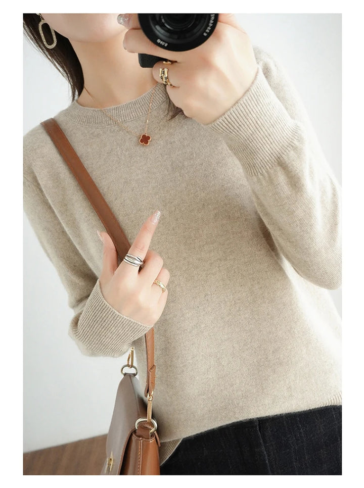 Exclusive Women 100 Pure Cashmere Crew Neck