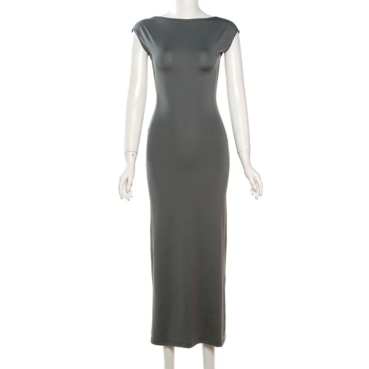 Signature Knit Long Dress Slim Fit Spring 2024