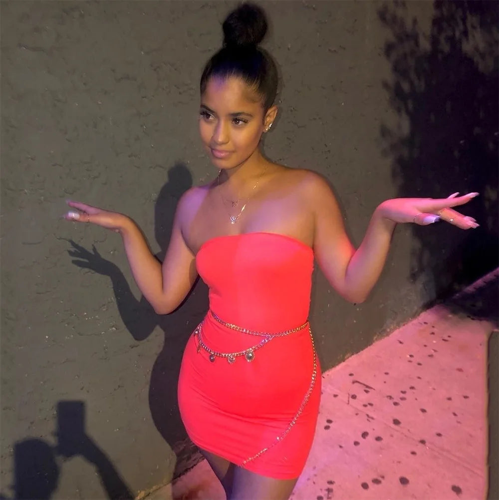 Signature Strapless Mini Dress By Tyfyo