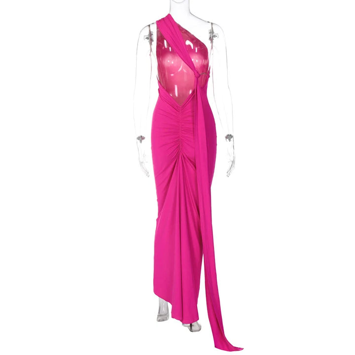 Todoblack Neon Y2K Signature Bodycon Maxi Dress