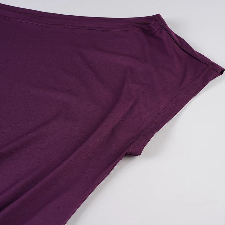 Stylish Women One Shoulder Bat Sleeve Wrap Bodycon