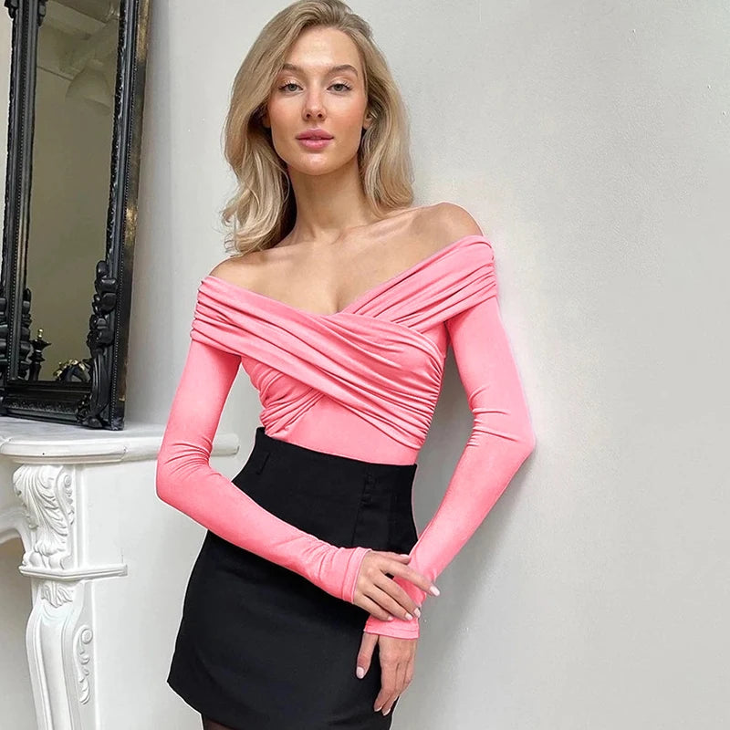Red Backless Corset Bodysuit For Women Slim Elegant