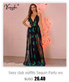 Luxury Black Backless Bodycon Evening Dress