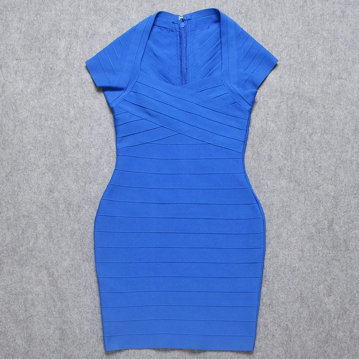 Beaukey Premium Stretch Bodycon Evening Mini Dress