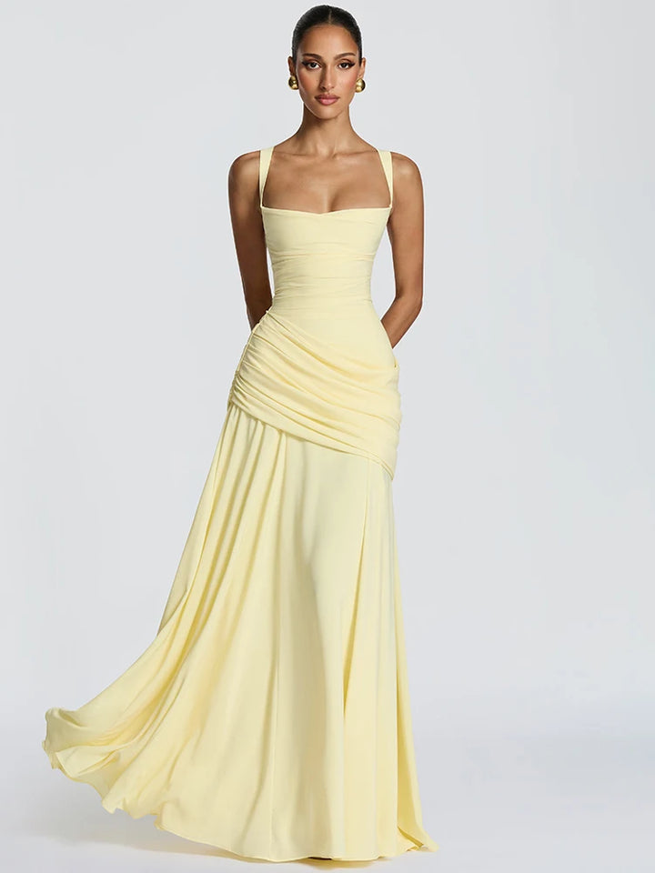 Mozision Strapless Backless Sexy Maxi Dress Women