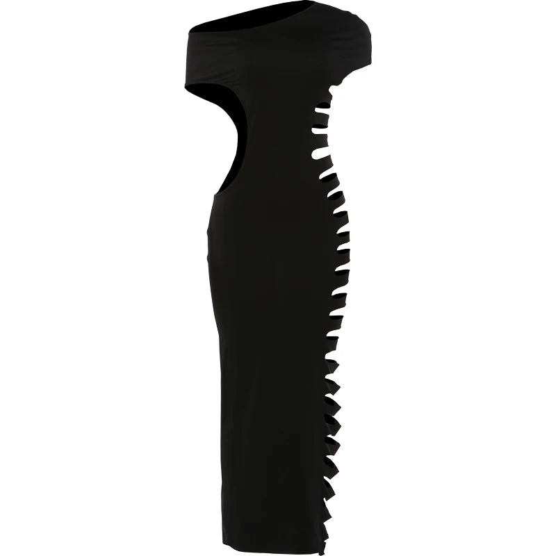 Kliou Sexy Evening Dress With Hollow Side Design