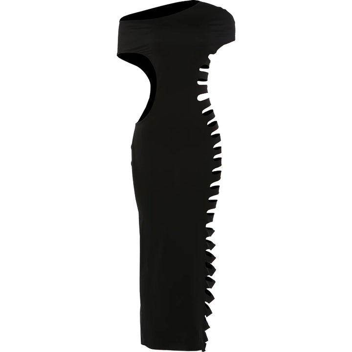 Kliou Sexy Evening Dress With Hollow Side Design