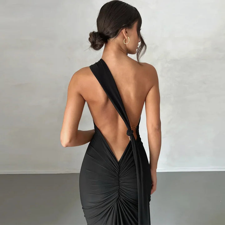 Todoblack Neon Y2K Signature Bodycon Maxi Dress