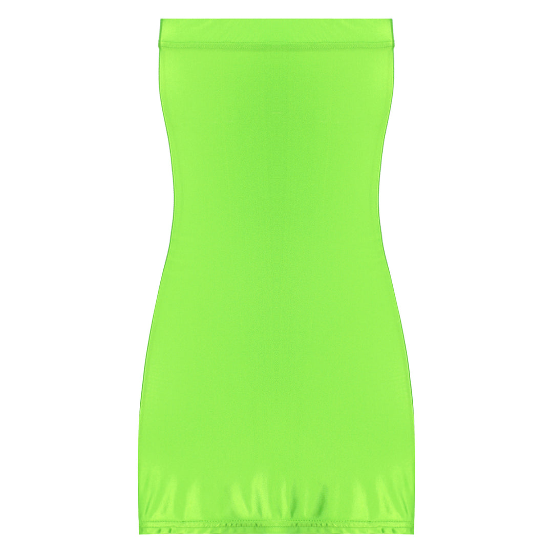 Premier Strapless Nylon Mini Dress Private Contour