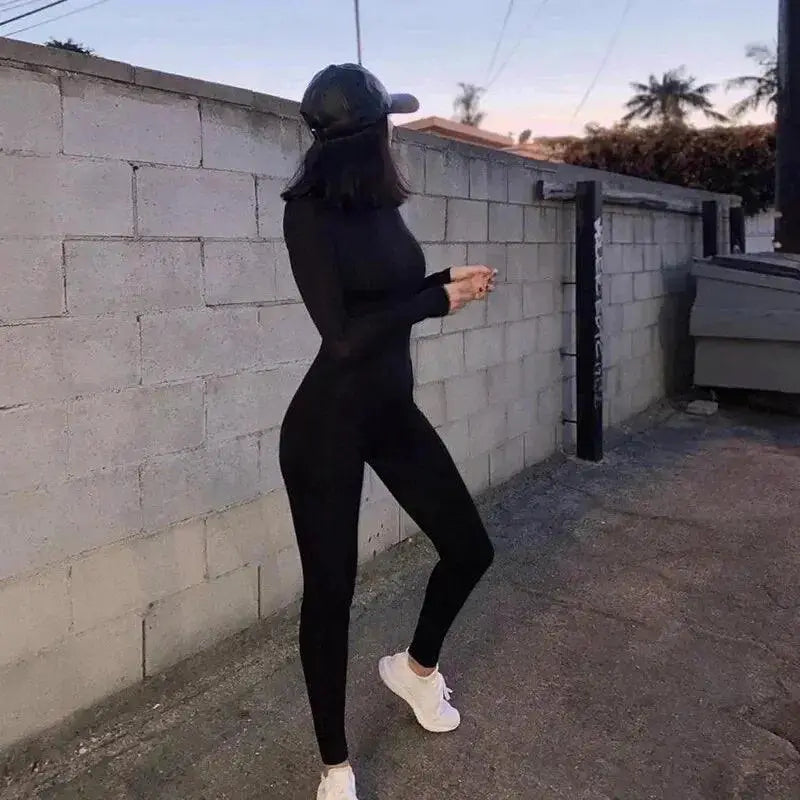 Spring Womens Chic Acrylic Jumpsuit Versatile Streetwear
