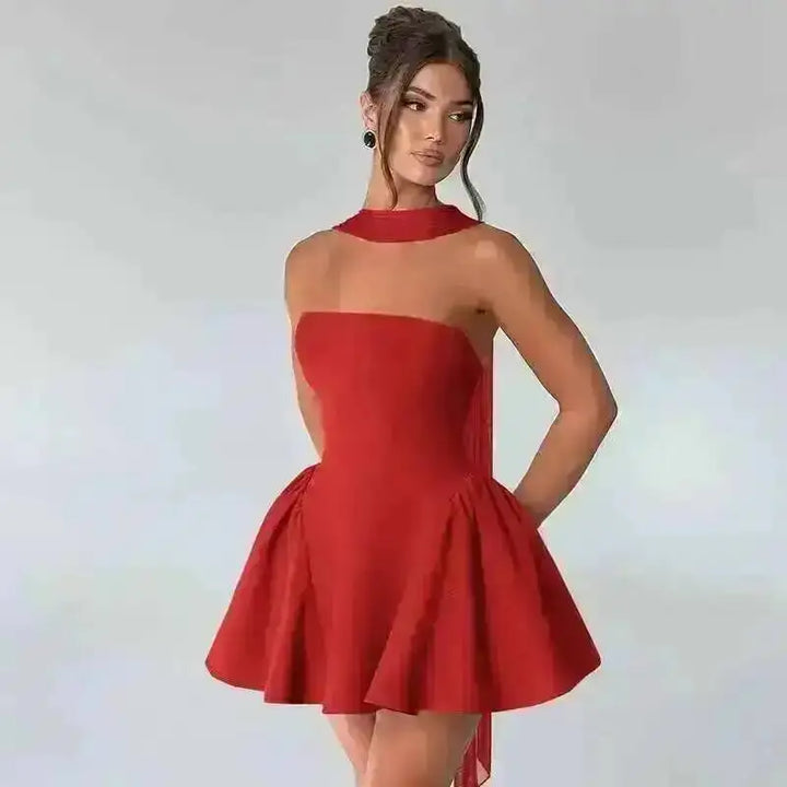 Stunning Off Shoulder Slim Fit A Line Mini Party