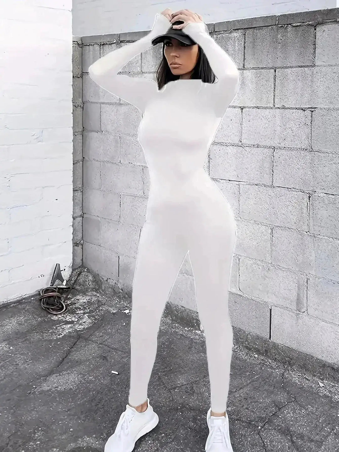 Spring Womens Chic Acrylic Jumpsuit Versatile Streetwear