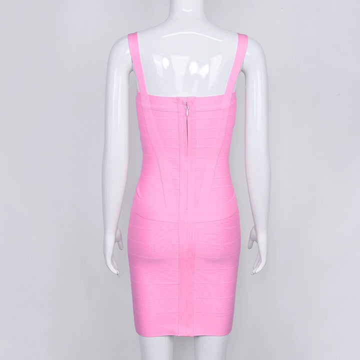 Beaukey Royal Blue Knit Bandage Dress Signature