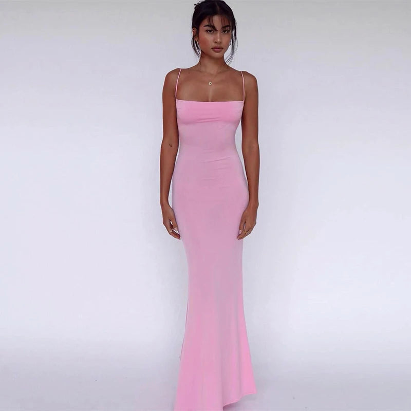 Lux Y2K Knit Maxi Dress Premium Fit