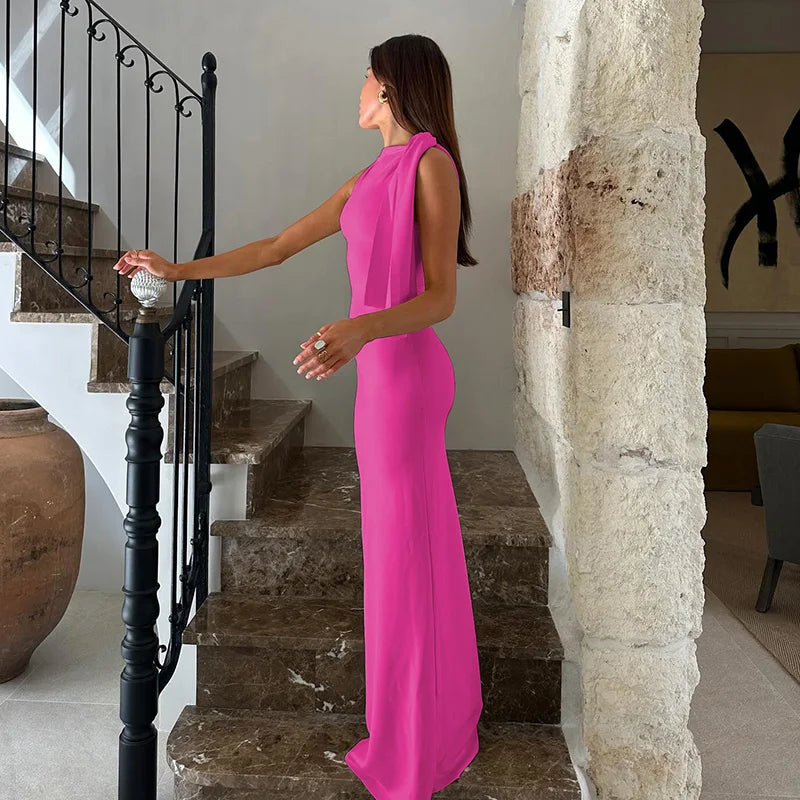 Signature Knit Maxi Dress For Summer Elegance