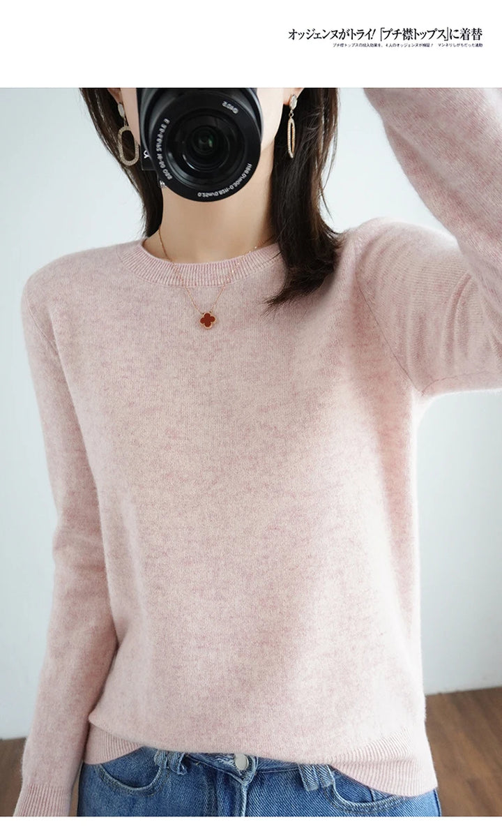 Exclusive Women 100 Pure Cashmere Crew Neck