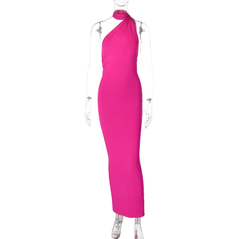 Todoblack Neon Y2K Signature Bodycon Maxi Dress