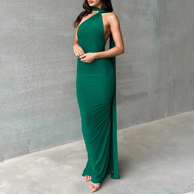Todoblack Neon Y2K Signature Bodycon Maxi Dress