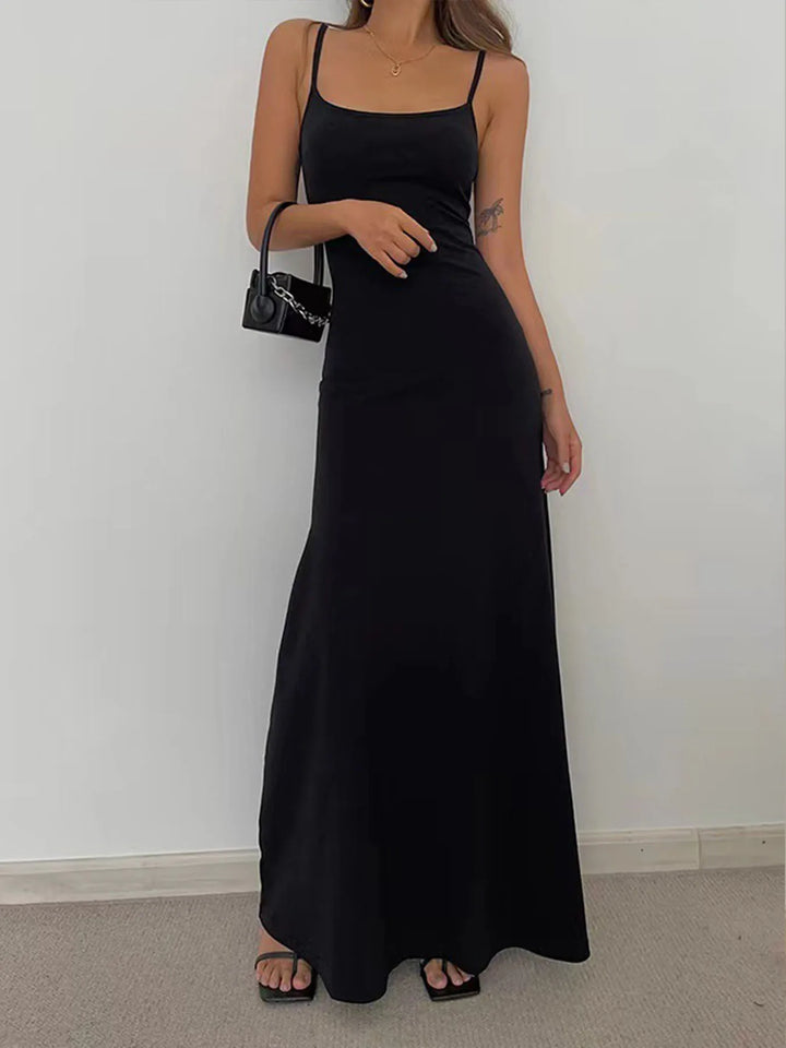 Women Spring Summer Bodycon Spaghetti Strap Dress