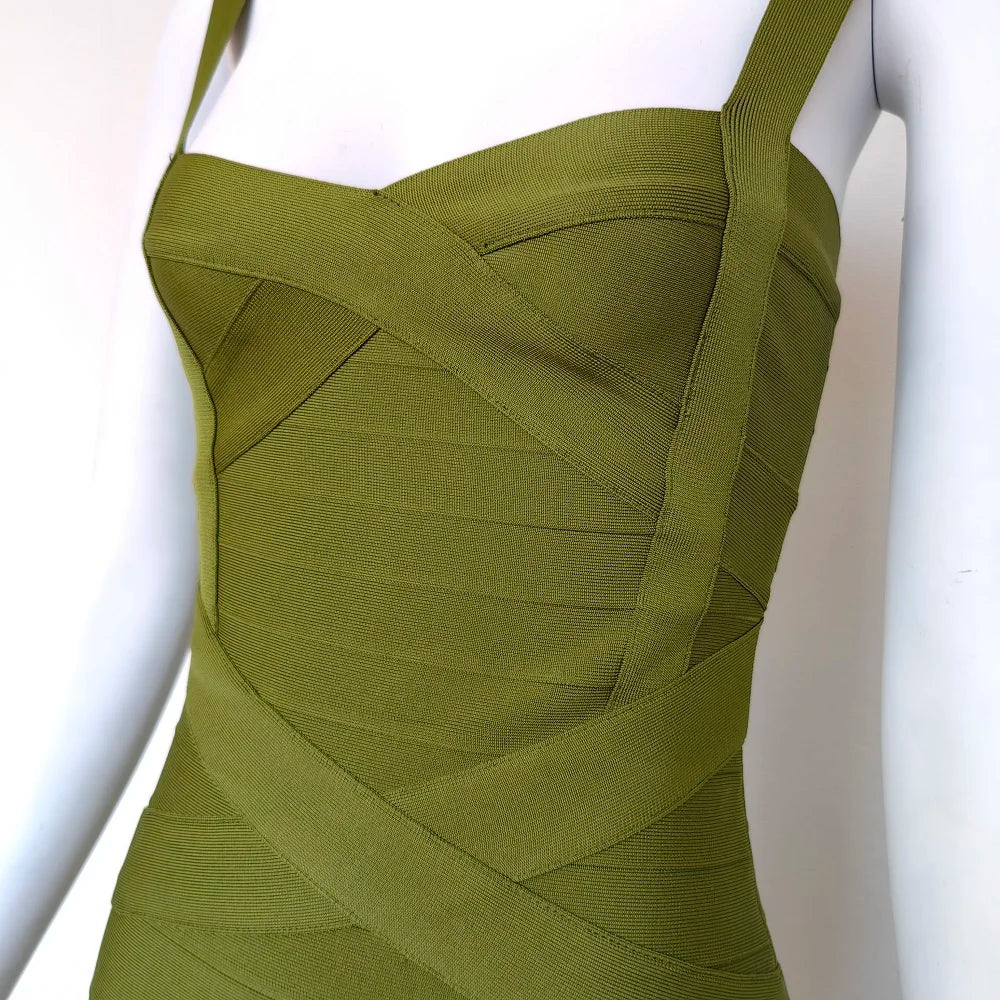 Beaukey Royal Blue Knit Bandage Dress Signature
